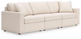 Modmax Oyster 3-Piece Sectional With Ottoman
