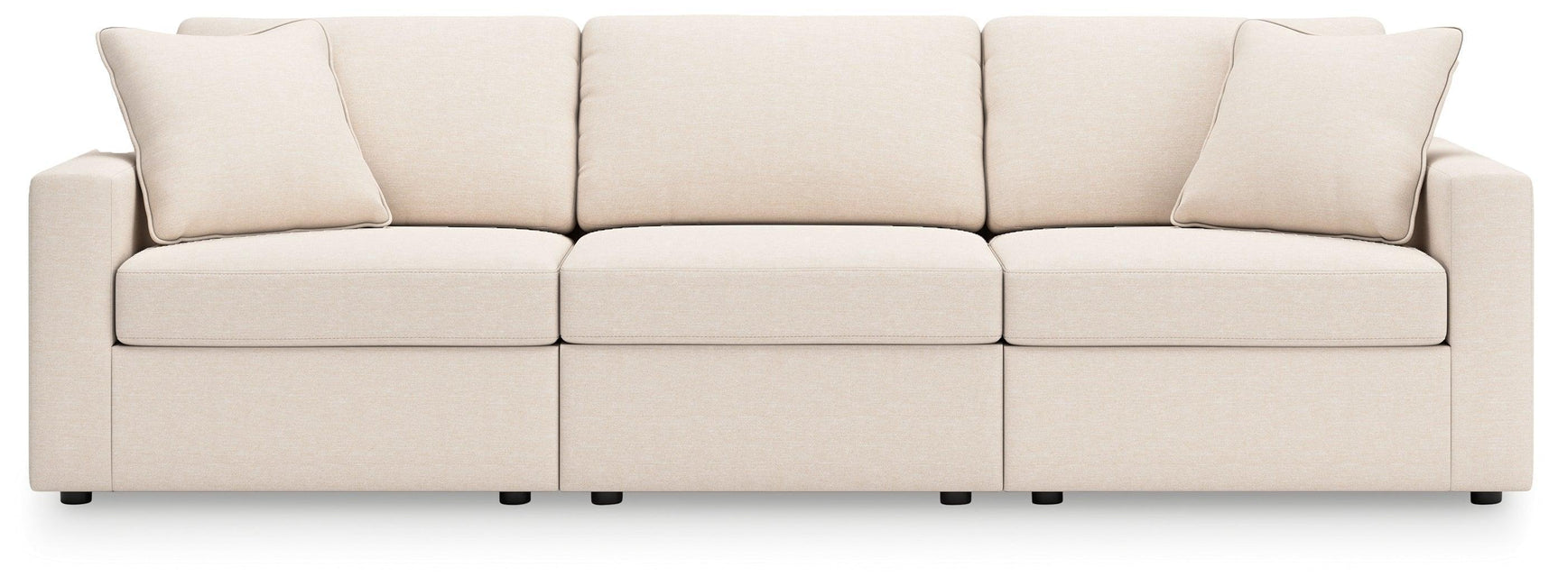 Modmax Oyster 3-Piece Sectional With Ottoman