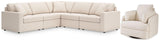 Pillar Oyster Peak 5-Piece Sectional With Recliner