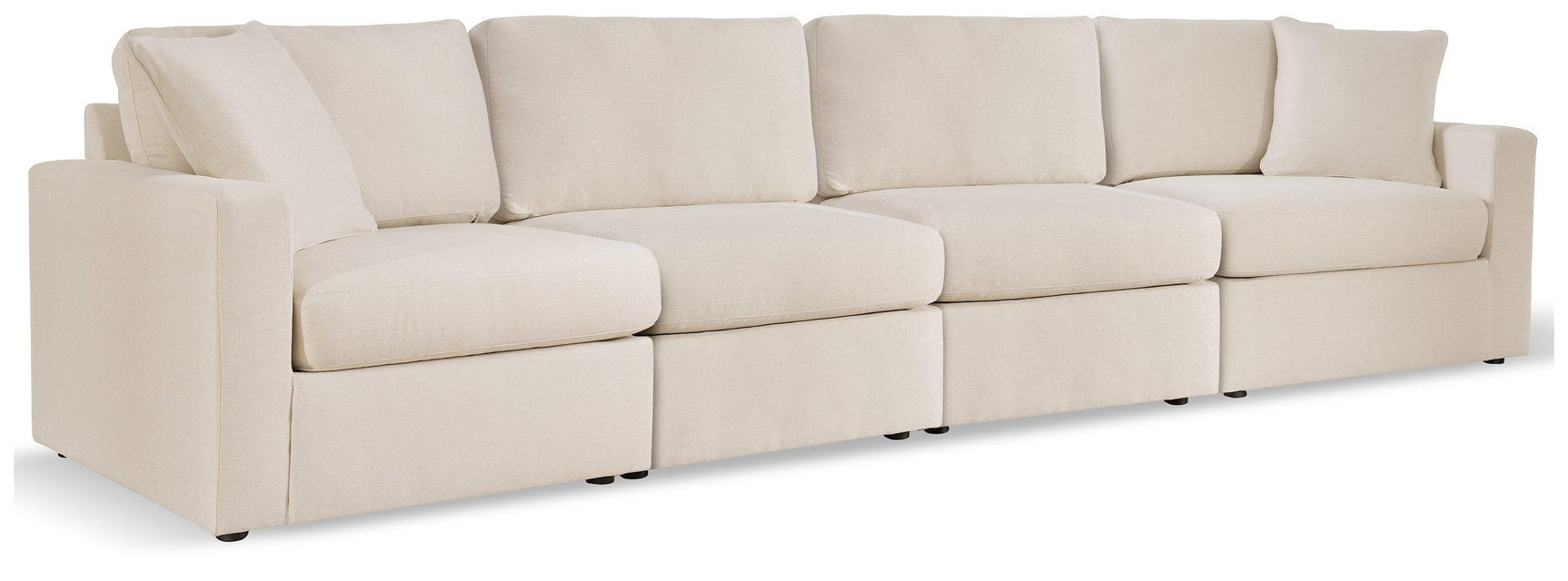 Pillar Oyster Peak 4-Piece Sectional With Ottoman
