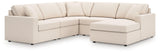 Modmax Oyster 5-Piece Sectional with Chaise