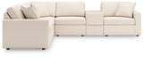 Modmax Oyster Performance Fabric,Next-Gen Nuvella™ 6-Piece Sectional