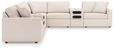 Modmax Oyster Performance Fabric,Next-Gen Nuvella™ 8-Piece Sectional