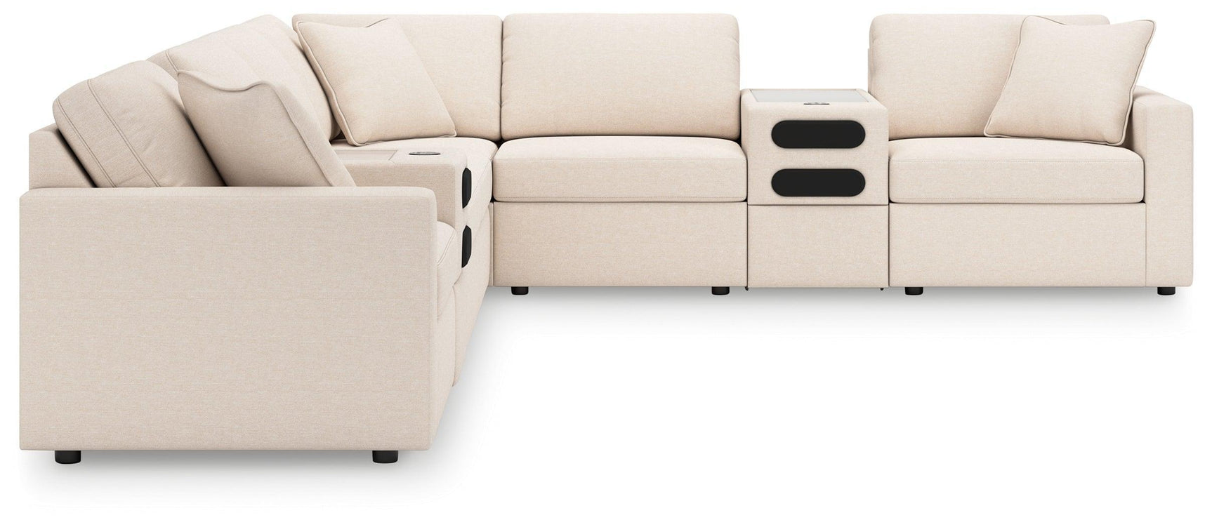 Modmax Oyster Performance Fabric,Next-Gen Nuvella™ 8-Piece Sectional