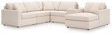 Modmax Oyster Performance Fabric,Next-Gen Nuvella™ 6-Piece Sectional with Chaise