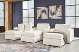 Pillar Oyster Peak 5-Piece Sectional With Ottoman