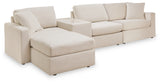Modmax Oyster 4-Piece Sectional with Ottoman