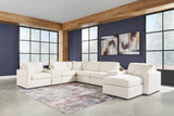 Pillar Oyster Peak 8-Piece Sectional With Ottoman