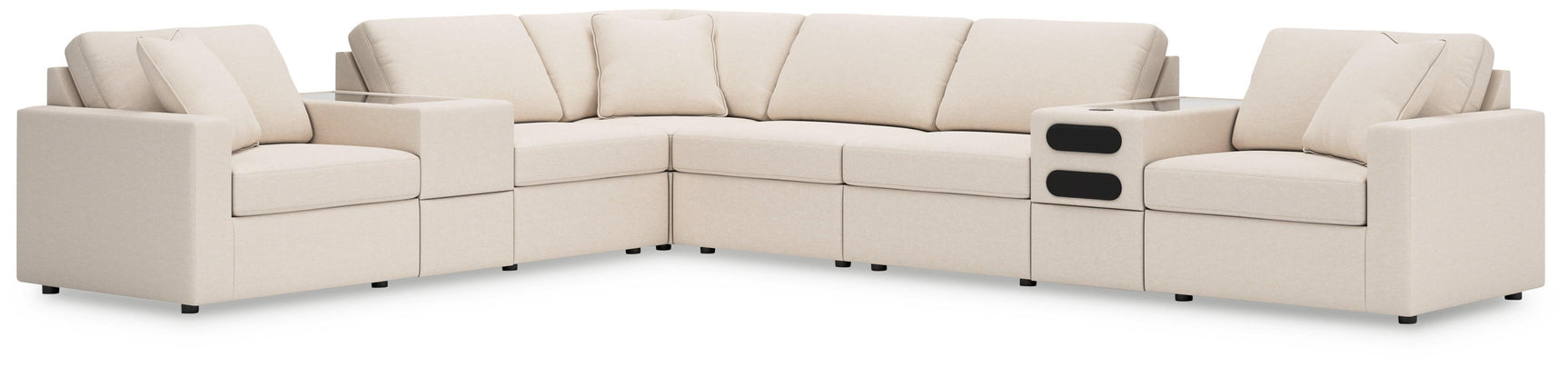 Modmax Oyster Nuvella® 8-Piece Sectional