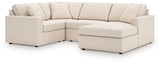Modmax Oyster 4-Piece Sectional with Chaise