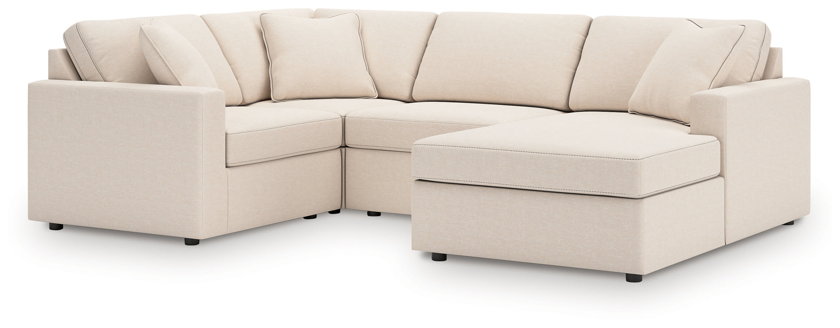 Modmax Oyster 4-Piece Sectional with Chaise
