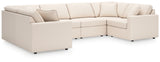 Modmax Oyster Performance Fabric,Next-Gen Nuvella™ 6-Piece Sectional