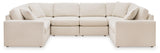 Modmax Oyster Performance Fabric,Next-Gen Nuvella™ 6-Piece Sectional