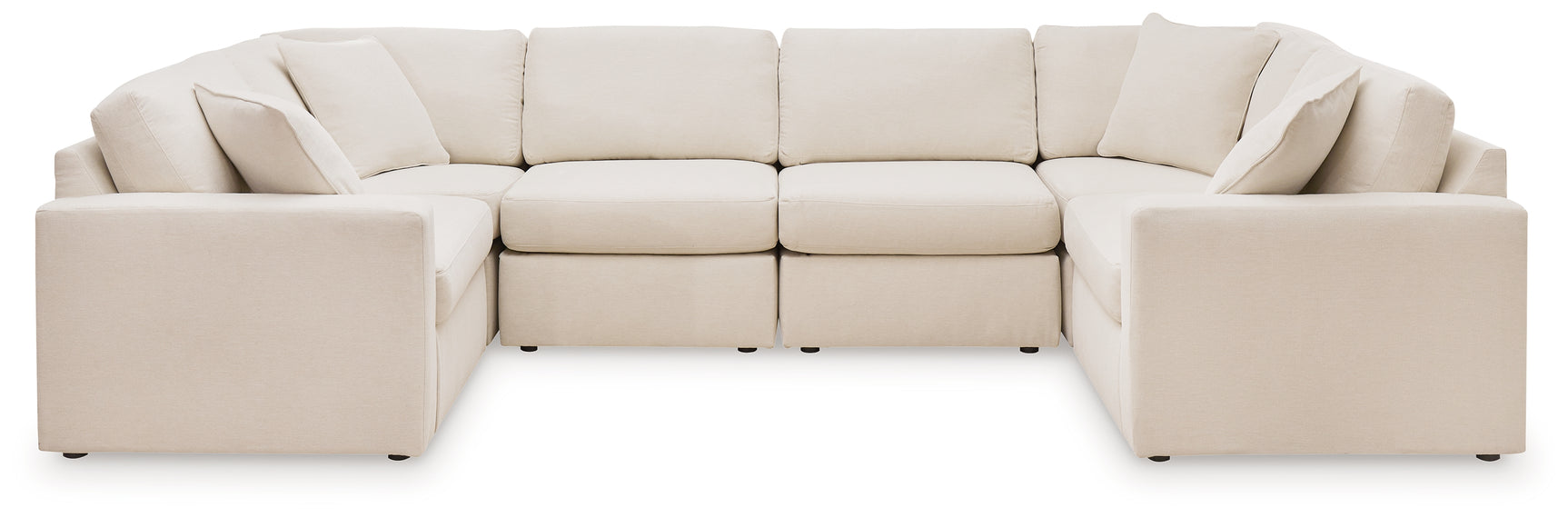 Modmax Oyster Performance Fabric,Next-Gen Nuvella™ 6-Piece Sectional