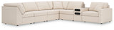 Modmax Oyster Performance Fabric,Next-Gen Nuvella™ 7-Piece Sectional