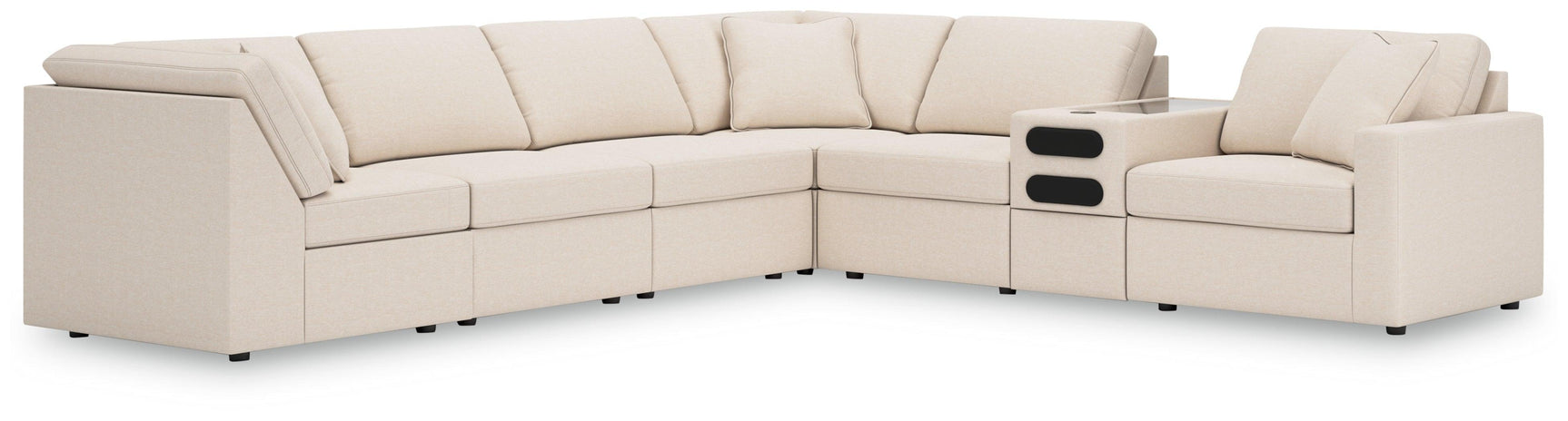 Modmax Oyster Performance Fabric,Next-Gen Nuvella™ 7-Piece Sectional