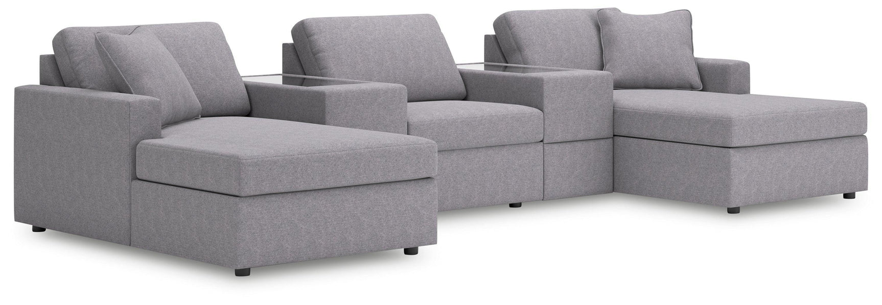 Modmax Granite Performance Fabric,Next-Gen Nuvella™ 5-Piece Pit Sectional