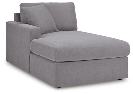 Modmax Granite Performance Fabric,Next-Gen Nuvella™ 6-Piece Sectional with Chaise angled view
