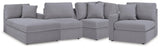 Modmax Granite 4-Piece Sectional with Chaise