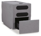 Modmax Granite Performance Fabric,Next-Gen Nuvella™ 4-Piece Sectional with Chaise angled view