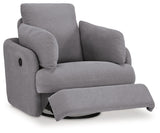 Modmax Granite Performance Fabric,Next-Gen Nuvella™ Swivel Glider Chair
