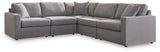 Modmax Granite Performance Fabric,Next-Gen Nuvella™ 5-Piece Sectional