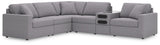 Modmax Granite Performance Fabric,Next-Gen Nuvella™ 6-Piece Sectional