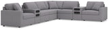 Modmax Granite Performance Fabric,Next-Gen Nuvella™ 8-Piece Sectional