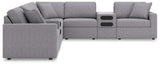 Modmax Granite Performance Fabric,Next-Gen Nuvella™ 8-Piece Sectional