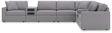 Modmax Granite Performance Fabric,Next-Gen Nuvella™ 8-Piece Sectional