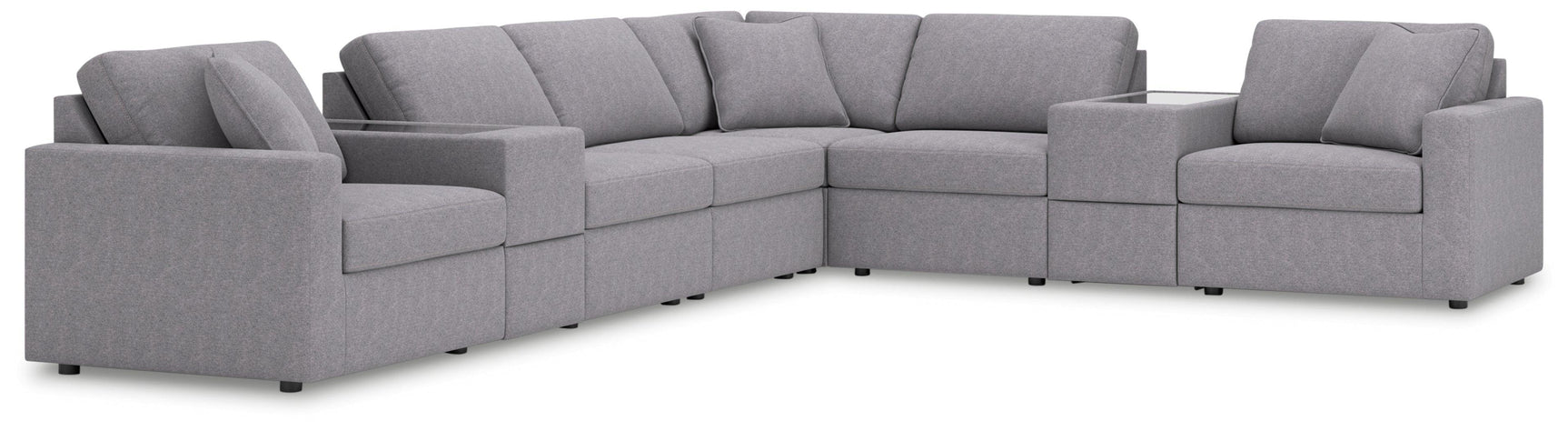 Modmax Granite Performance Fabric,Next-Gen Nuvella™ 8-Piece Sectional