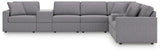 Modmax Granite Performance Fabric,Next-Gen Nuvella™ 8-Piece Sectional