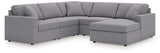 Modmax Granite 5-Piece Sectional with Chaise