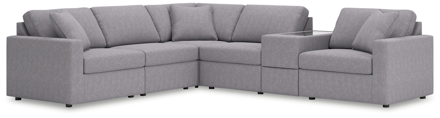 Modmax Granite Performance Fabric,Next-Gen Nuvella™ 6-Piece Sectional