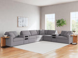 Modmax Granite Performance Fabric,Next-Gen Nuvella™ 8-Piece Sectional