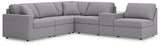 Modmax Granite Performance Fabric,Next-Gen Nuvella™ 6-Piece Sectional
