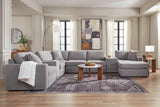 Modmax Granite Performance Fabric,Next-Gen Nuvella™ 8-Piece Sectional with Chaise