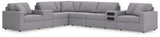 Modmax Granite Performance Fabric,Next-Gen Nuvella™ 8-Piece Sectional