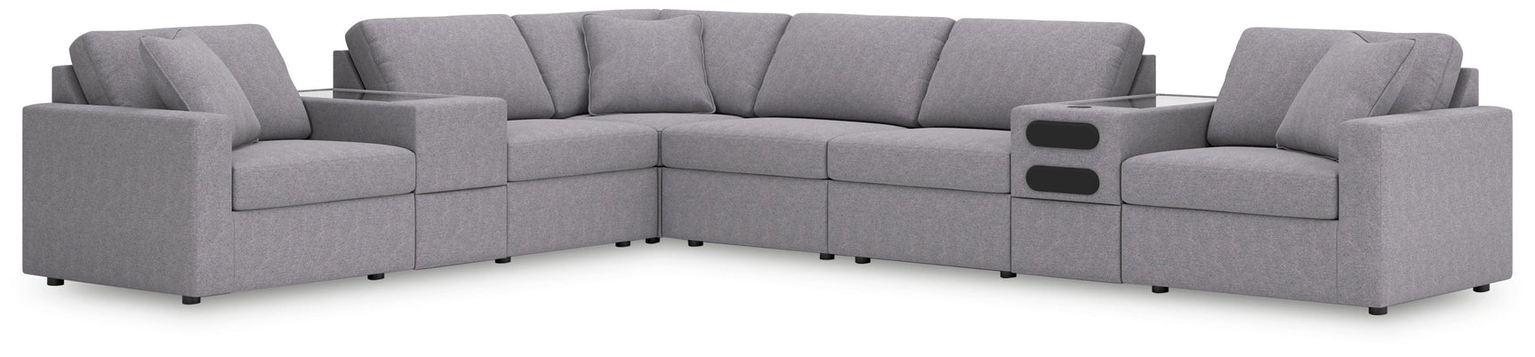 Modmax Granite Performance Fabric,Next-Gen Nuvella™ 8-Piece Sectional