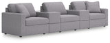 Modmax Granite Performance Fabric,Next-Gen Nuvella™ 5-Piece Sectional