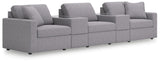 Modmax Granite Performance Fabric,Next-Gen Nuvella™ 5-Piece Sectional