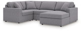Modmax Granite 4-Piece Sectional with Chaise