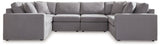 Modmax Granite Performance Fabric,Next-Gen Nuvella™ 6-Piece Sectional