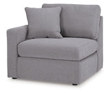 Modmax Granite Performance Fabric,Next-Gen Nuvella™ 4-Piece Sectional with Chaise