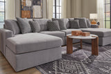Modmax Granite Performance Fabric,Next-Gen Nuvella™ 4-Piece Sectional with Chaise
