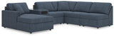 Modmax Ink Performance Fabric,Next-Gen Nuvella™ 6-Piece Sectional with Chaise