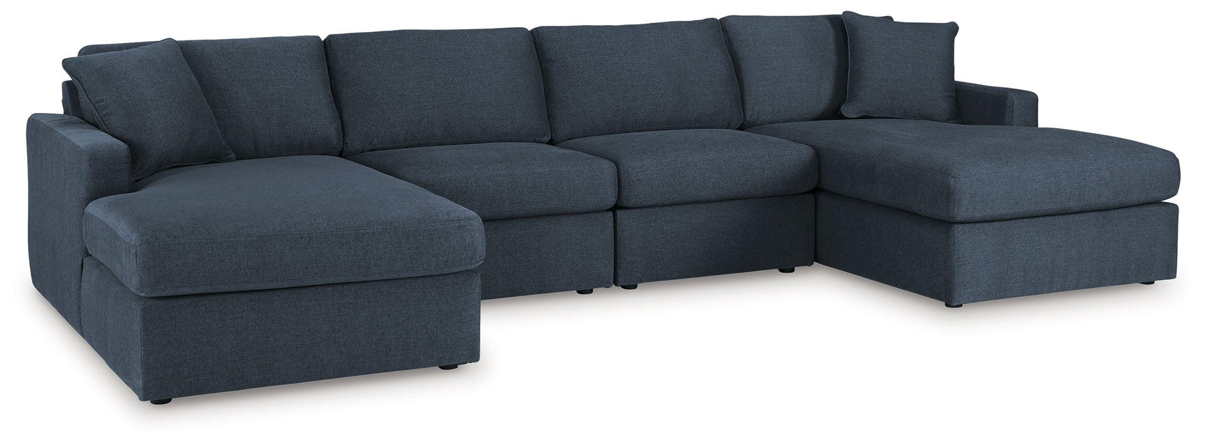 Modmax Ink Performance Fabric,Next-Gen Nuvella™ 4-Piece Sectional with Chaise