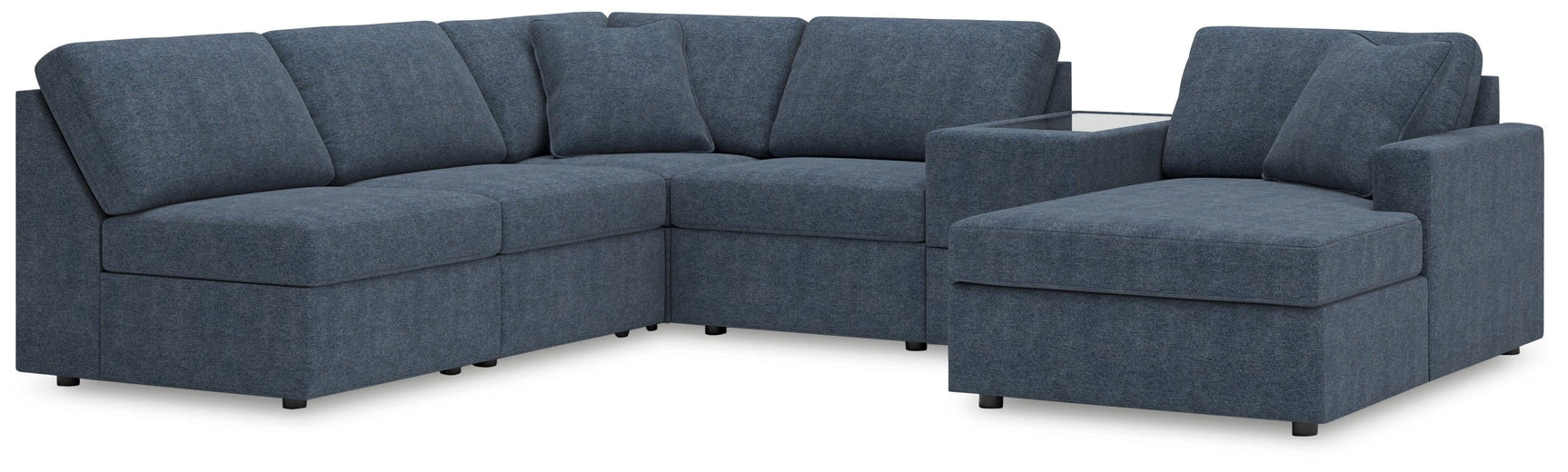 Modmax Ink Performance Fabric,Next-Gen Nuvella™ 6-Piece Sectional with Chaise