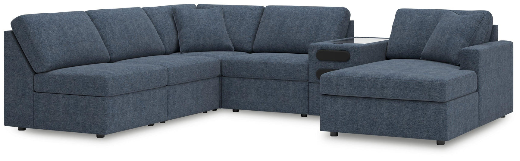 Modmax Ink Performance Fabric,Next-Gen Nuvella™ 6-Piece Sectional with Chaise