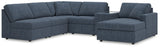 Modmax Ink Performance Fabric,Next-Gen Nuvella™ 6-Piece Sectional with Chaise